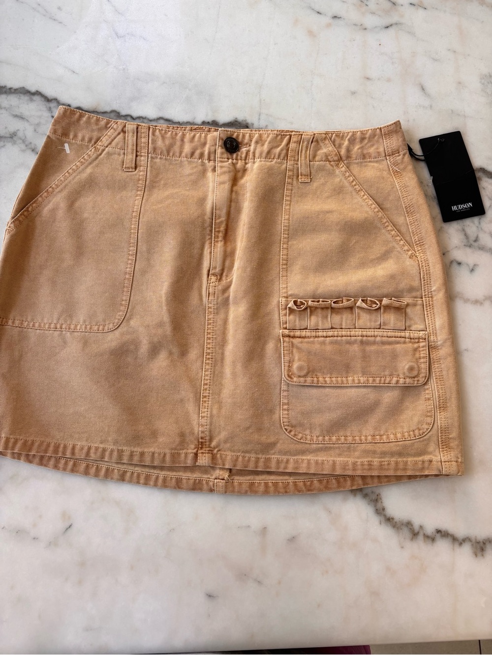 Hudson Los Angeles Utility Mini Skirt Size 30 NWT